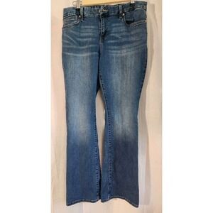 Banana Republic Jeans Womens Size 10‎ Boot Cut Low Rise Blue Heavyweight Denim